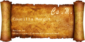 Csurilla Margit névjegykártya